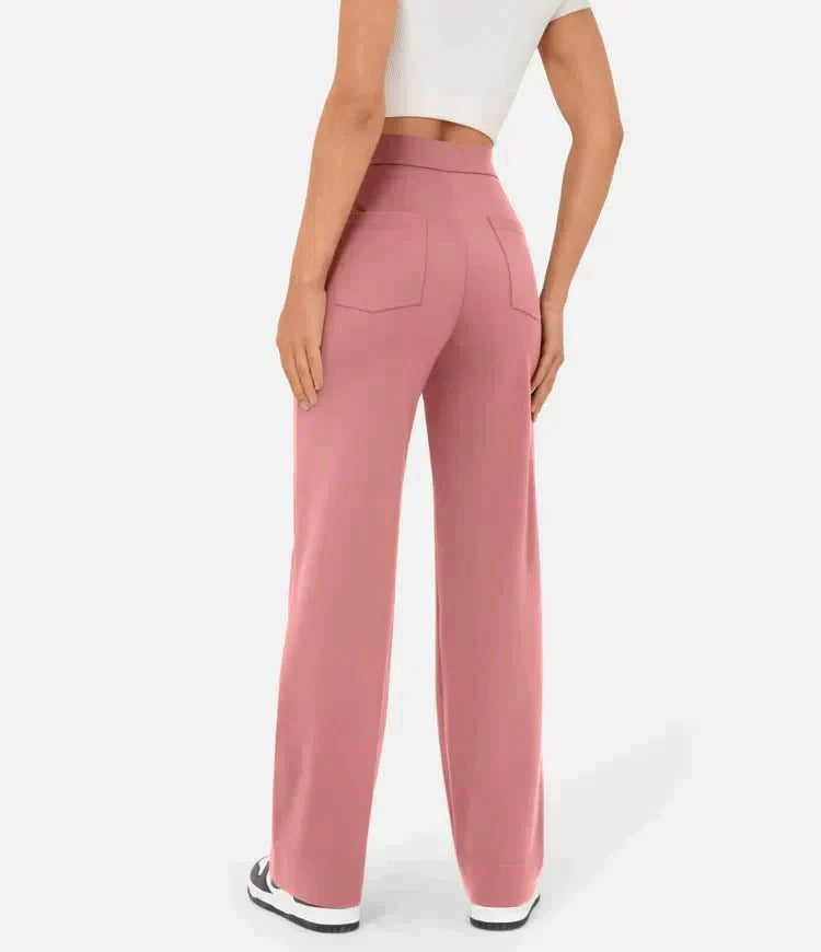 Chic and Cozy High-Waisted Leisure Trousers