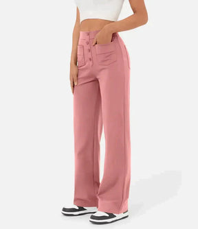 Chic and Cozy High-Waisted Leisure Trousers