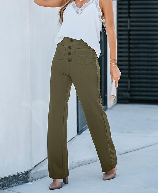 Chic and Cozy High-Waisted Leisure Trousers