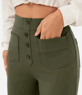 Chic and Cozy High-Waisted Leisure Trousers