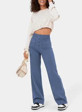 Chic and Cozy High-Waisted Leisure Trousers