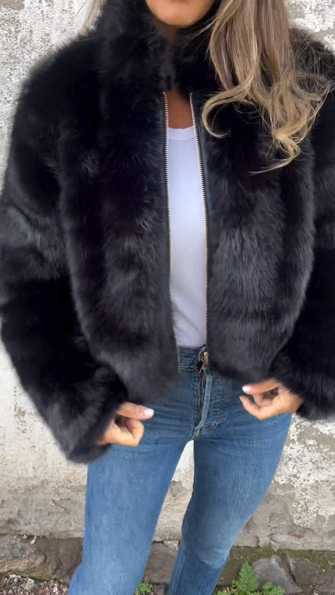 Women's Stylish Fur Jacket