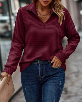 Elegant Half-Zip Sweater for Women