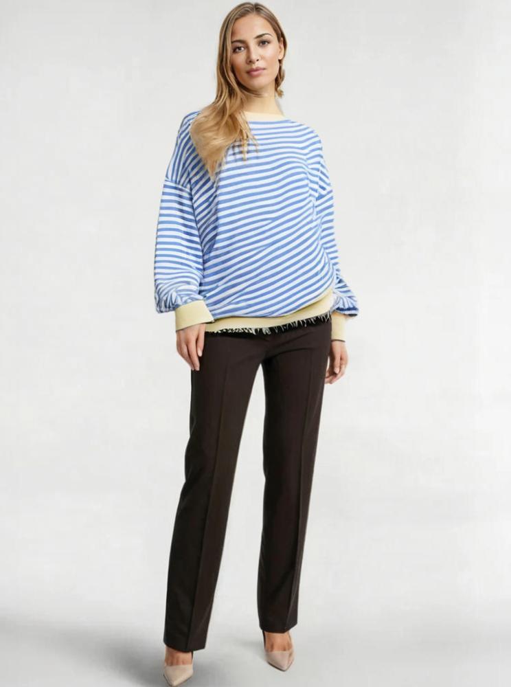 Striped Women's Sweater with Stylish Look